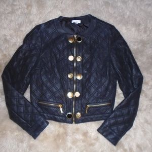 Bisou Bisou Jackets & Coats - BISOU BISOU MICHELE BOHBOT ~ FAUX LEATHER JACKET~M Bisou Bisou Jackets & Coats - BISOU BISOU MICHELE BOHBOT ~ FAUX LEATHER JACKET~M